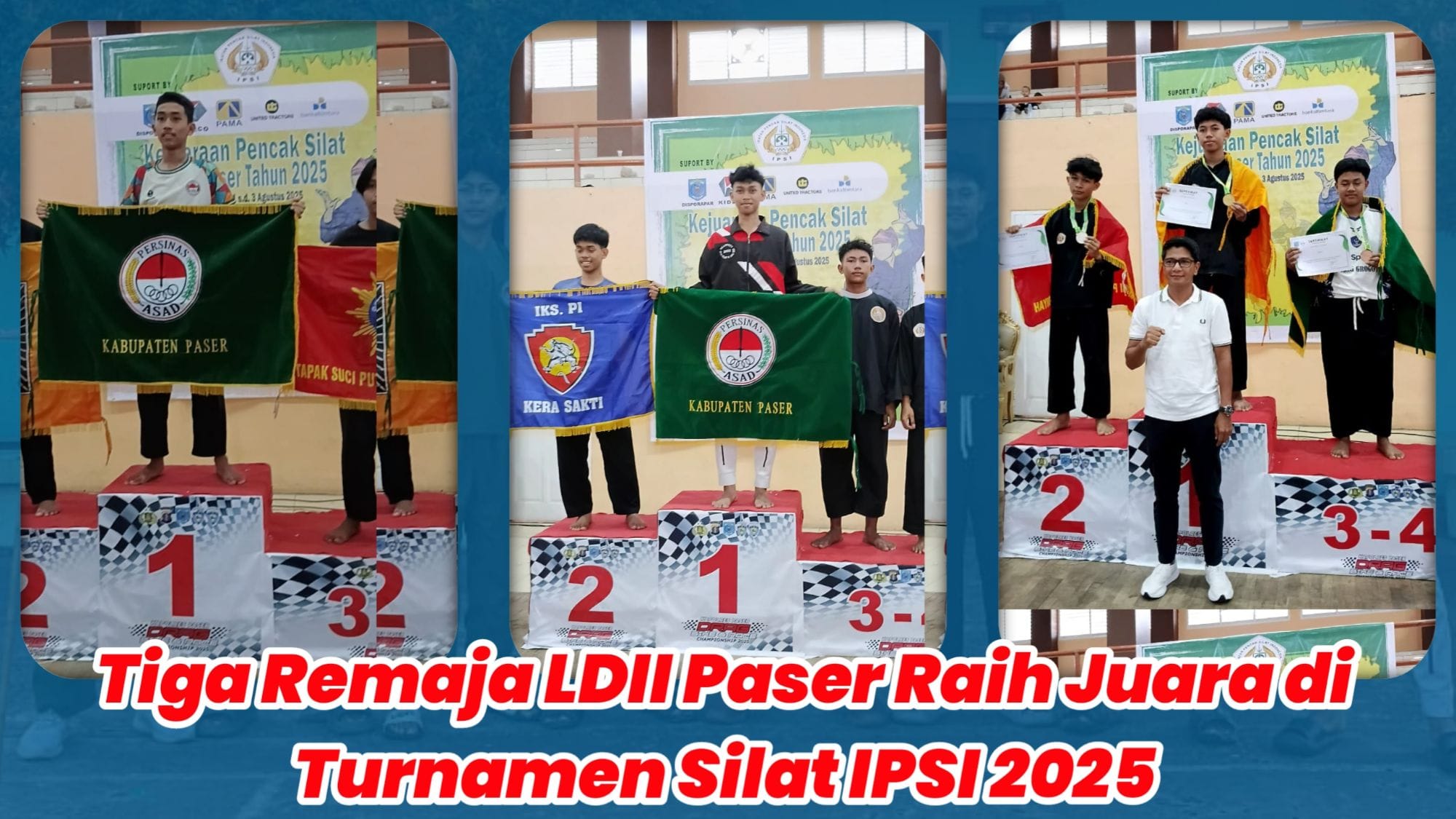3 remaja ldii menjadi juara pada even ipsi tahun 2025
