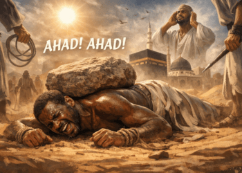 Foto Ilustrasi Kisah teladan bilan bin rabah yang disiksa dengan ditindih batu