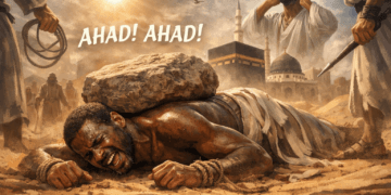 Foto Ilustrasi Kisah teladan bilan bin rabah yang disiksa dengan ditindih batu