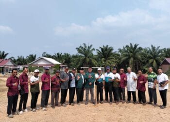 DPW LDII Kaltim Dampingi Penentuan Arah Kiblat musala Riyadul Jannah di Paser